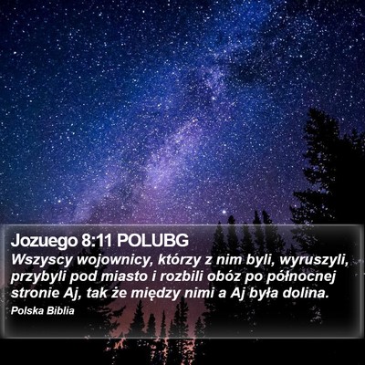 Jozuego 8:11 POLUBG Bible Verse Image