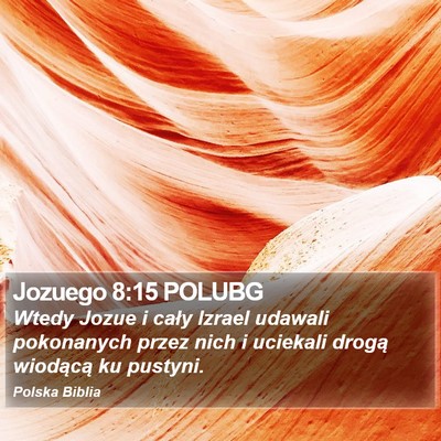 Jozuego 8:15 POLUBG Bible Verse Image