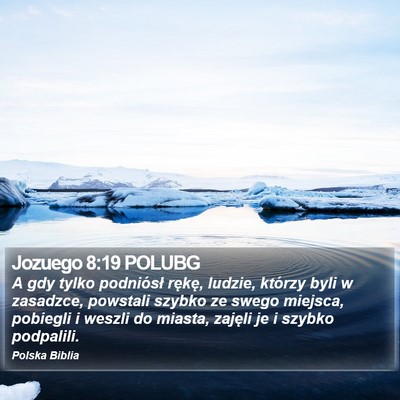 Jozuego 8:19 POLUBG Bible Verse Image
