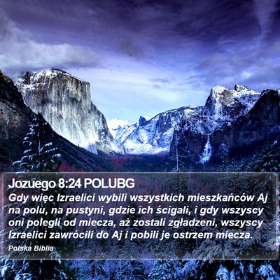 Jozuego 8:24 POLUBG Bible Verse Image