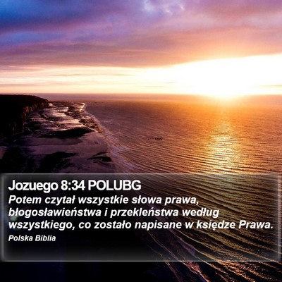 Jozuego 8:34 POLUBG Bible Verse Image
