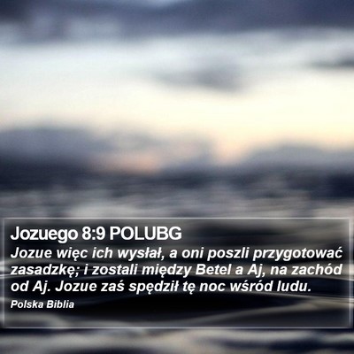 Jozuego 8:9 POLUBG Bible Verse Image
