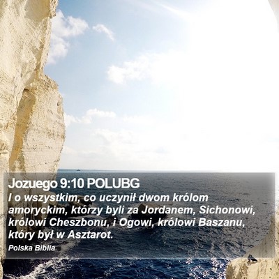 Jozuego 9:10 POLUBG Bible Verse Image