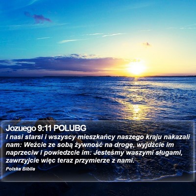 Jozuego 9:11 POLUBG Bible Verse Image