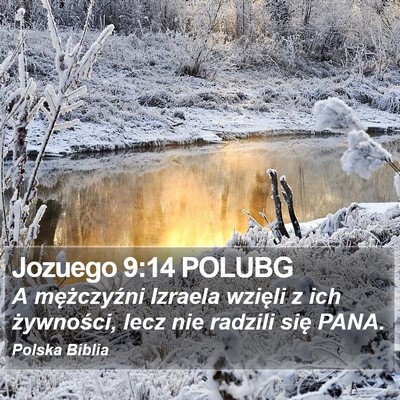 Jozuego 9:14 POLUBG Bible Verse Image