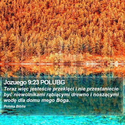 Jozuego 9:23 POLUBG Bible Verse Image