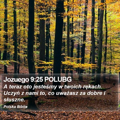 Jozuego 9:25 POLUBG Bible Verse Image