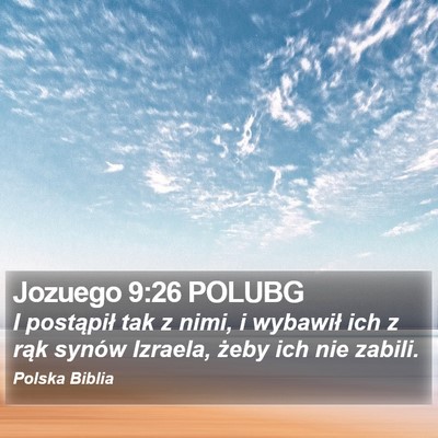 Jozuego 9:26 POLUBG Bible Verse Image
