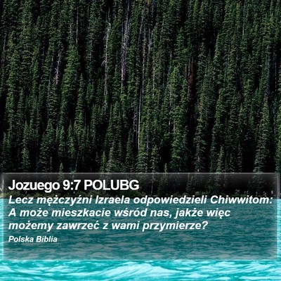 Jozuego 9:7 POLUBG Bible Verse Image