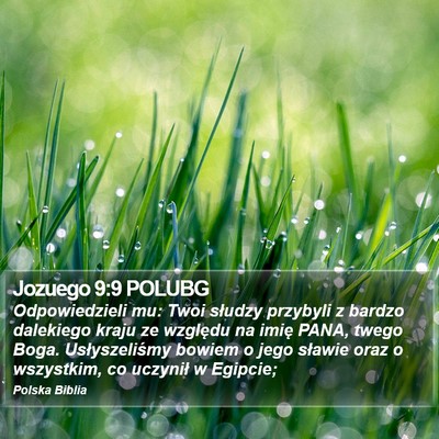 Jozuego 9:9 POLUBG Bible Verse Image