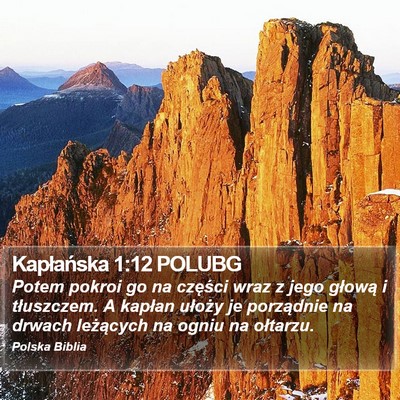 Kapłańska 1:12 POLUBG Bible Verse Image