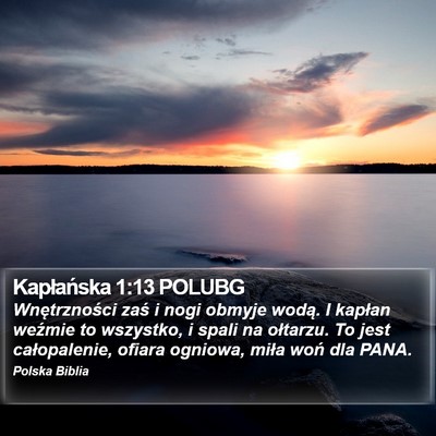 Kapłańska 1:13 POLUBG Bible Verse Image