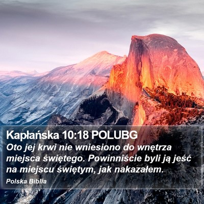 Kapłańska 10:18 POLUBG Bible Verse Image