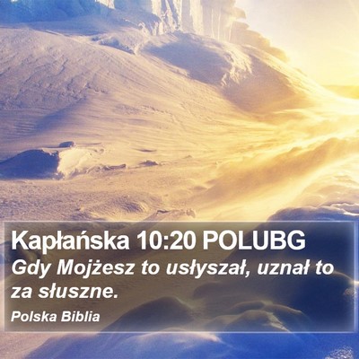 Kapłańska 10:20 POLUBG Bible Verse Image