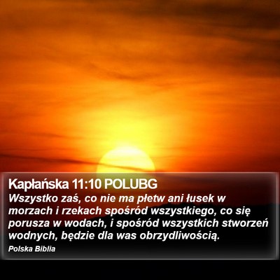Kapłańska 11:10 POLUBG Bible Verse Image