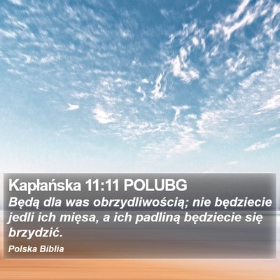 Kapłańska 11:11 POLUBG Bible Verse Image