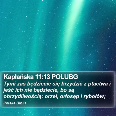 Kapłańska 11:13 POLUBG Bible Verse Image
