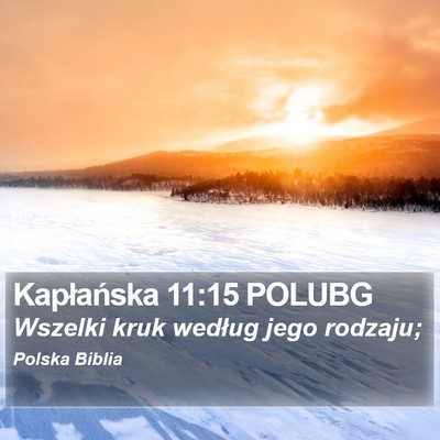 Kapłańska 11:15 POLUBG Bible Verse Image
