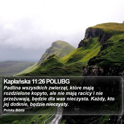 Kapłańska 11:26 POLUBG Bible Verse Image