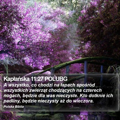 Kapłańska 11:27 POLUBG Bible Verse Image