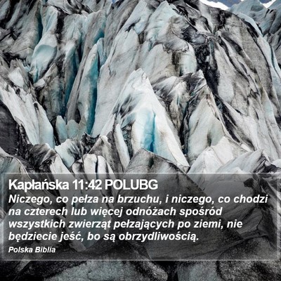 Kapłańska 11:42 POLUBG Bible Verse Image