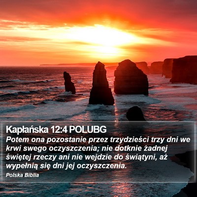 Kapłańska 12:4 POLUBG Bible Verse Image