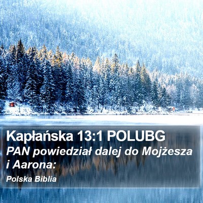 Kapłańska 13:1 POLUBG Bible Verse Image