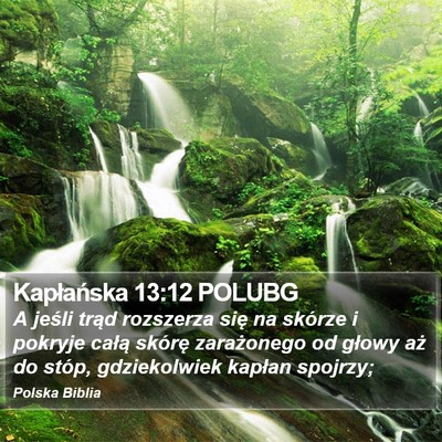 Kapłańska 13:12 POLUBG Bible Verse Image