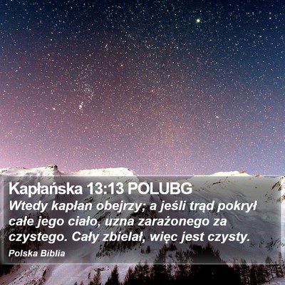Kapłańska 13:13 POLUBG Bible Verse Image