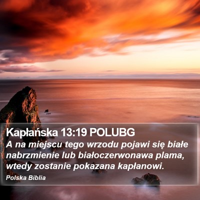 Kapłańska 13:19 POLUBG Bible Verse Image