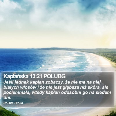Kapłańska 13:21 POLUBG Bible Verse Image