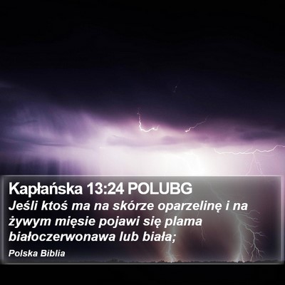 Kapłańska 13:24 POLUBG Bible Verse Image
