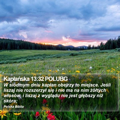 Kapłańska 13:32 POLUBG Bible Verse Image