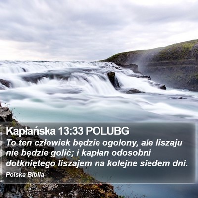 Kapłańska 13:33 POLUBG Bible Verse Image