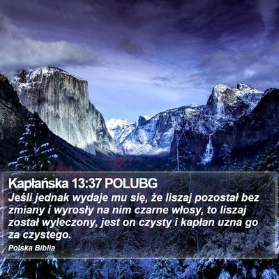 Kapłańska 13:37 POLUBG Bible Verse Image