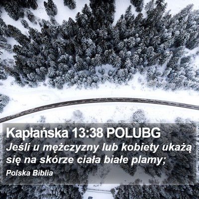 Kapłańska 13:38 POLUBG Bible Verse Image