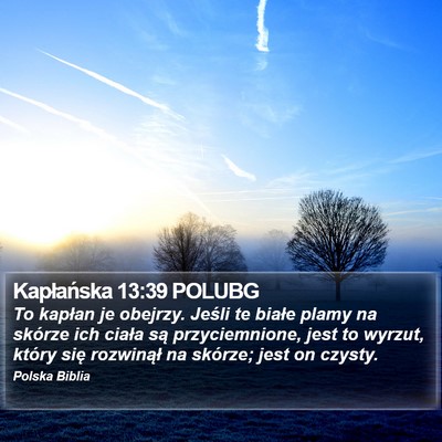 Kapłańska 13:39 POLUBG Bible Verse Image