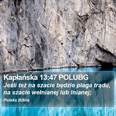 Kapłańska 13:47 POLUBG Bible Verse Image