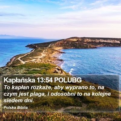 Kapłańska 13:54 POLUBG Bible Verse Image