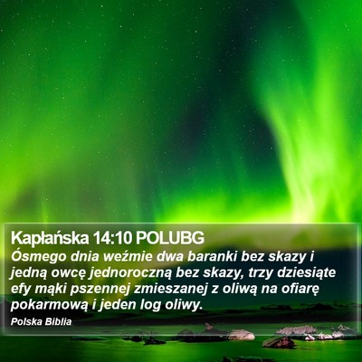 Kapłańska 14:10 POLUBG Bible Verse Image