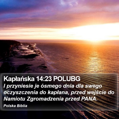 Kapłańska 14:23 POLUBG Bible Verse Image
