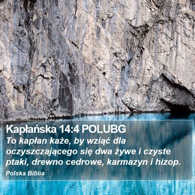Kapłańska 14:4 POLUBG Bible Verse Image