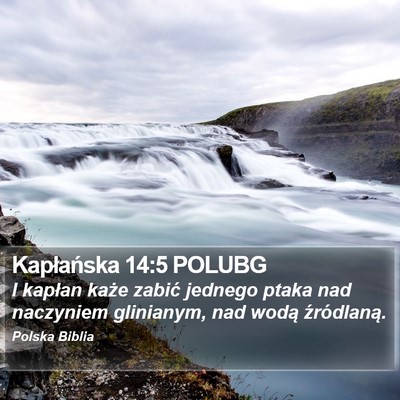 Kapłańska 14:5 POLUBG Bible Verse Image