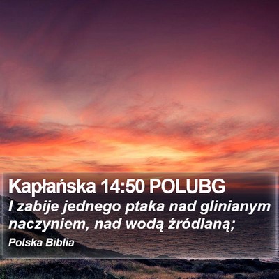 Kapłańska 14:50 POLUBG Bible Verse Image