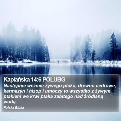 Kapłańska 14:6 POLUBG Bible Verse Image
