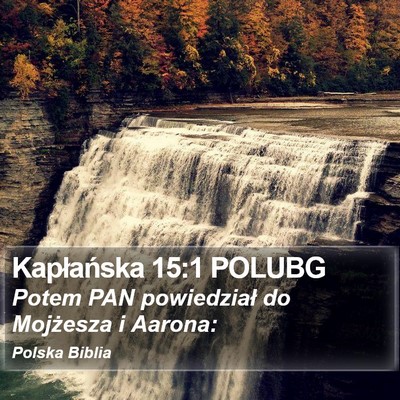 Kapłańska 15:1 POLUBG Bible Verse Image