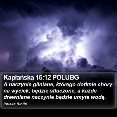 Kapłańska 15:12 POLUBG Bible Verse Image