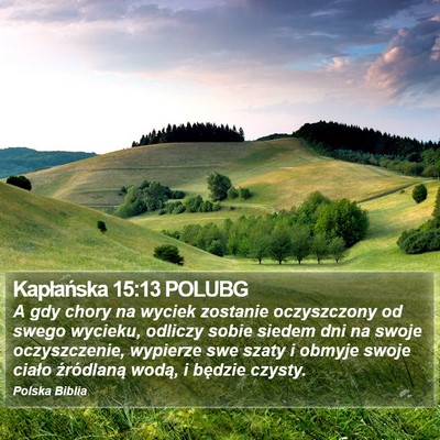 Kapłańska 15:13 POLUBG Bible Verse Image