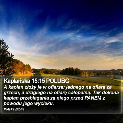 Kapłańska 15:15 POLUBG Bible Verse Image