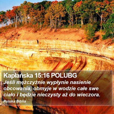 Kapłańska 15:16 POLUBG Bible Verse Image